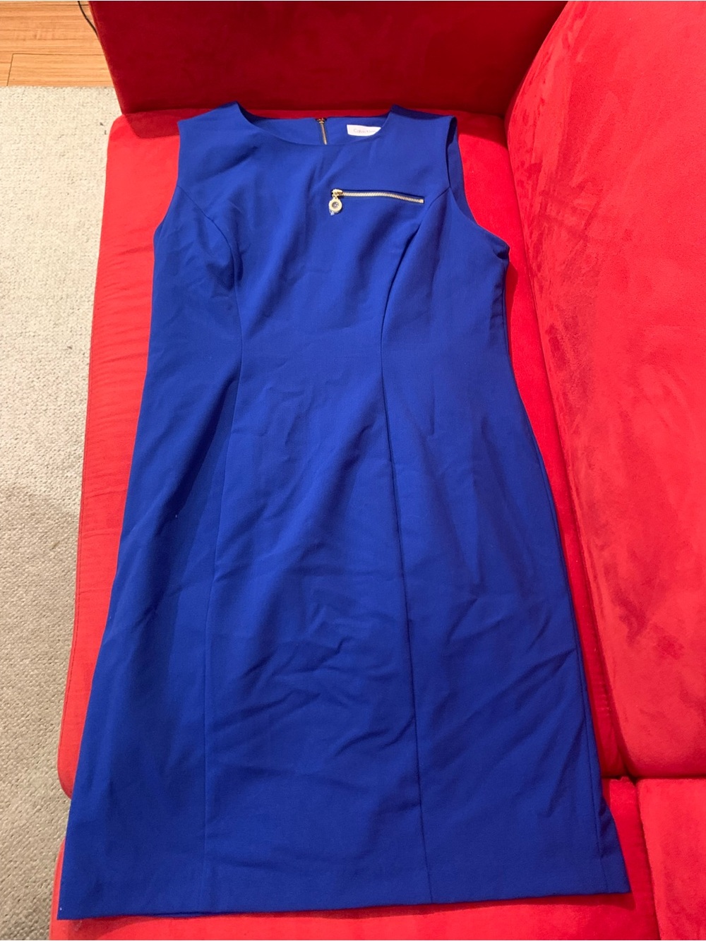Calvin Klein fancy royal blue dress